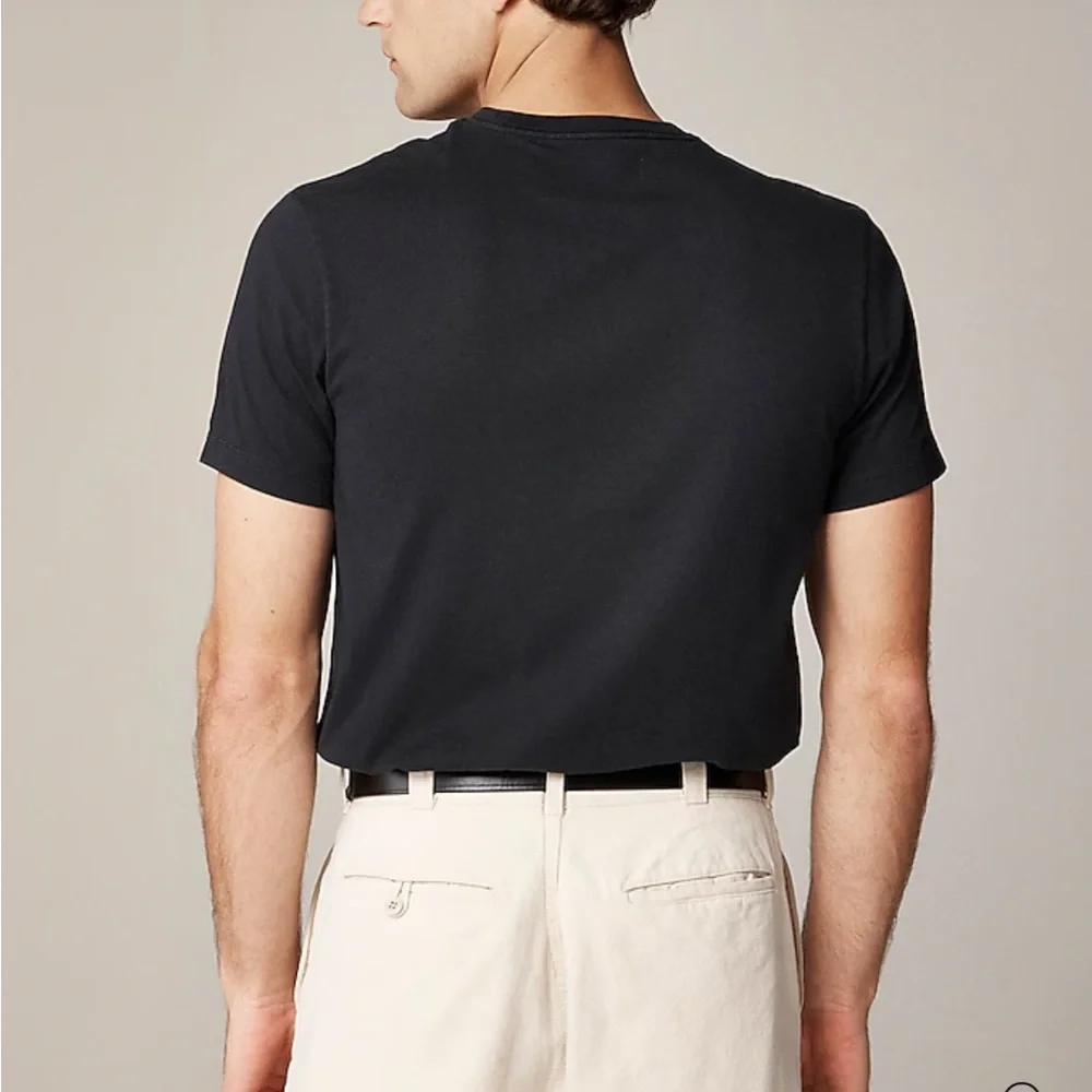 J.Crew essential tee black short sleeve cotton T-shirt Size L
